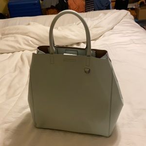 Banana Republic Blue North South Carryall Tote Bag